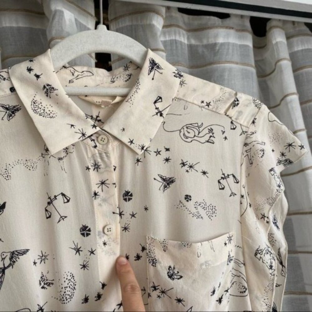 ❌SOLD❌ Rebecca Taylor Astrology Silk Dress - Picture 15 of 15